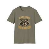 My B.A.C. Is Higher Than Illinois Taxes T-Shirt — Funny Raccoon Drinking Shirt