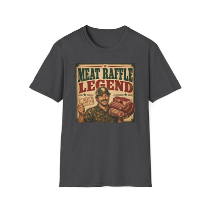 Meat Raffle Legend T-Shirt — Retro Wisconsin Bar Humor Tee