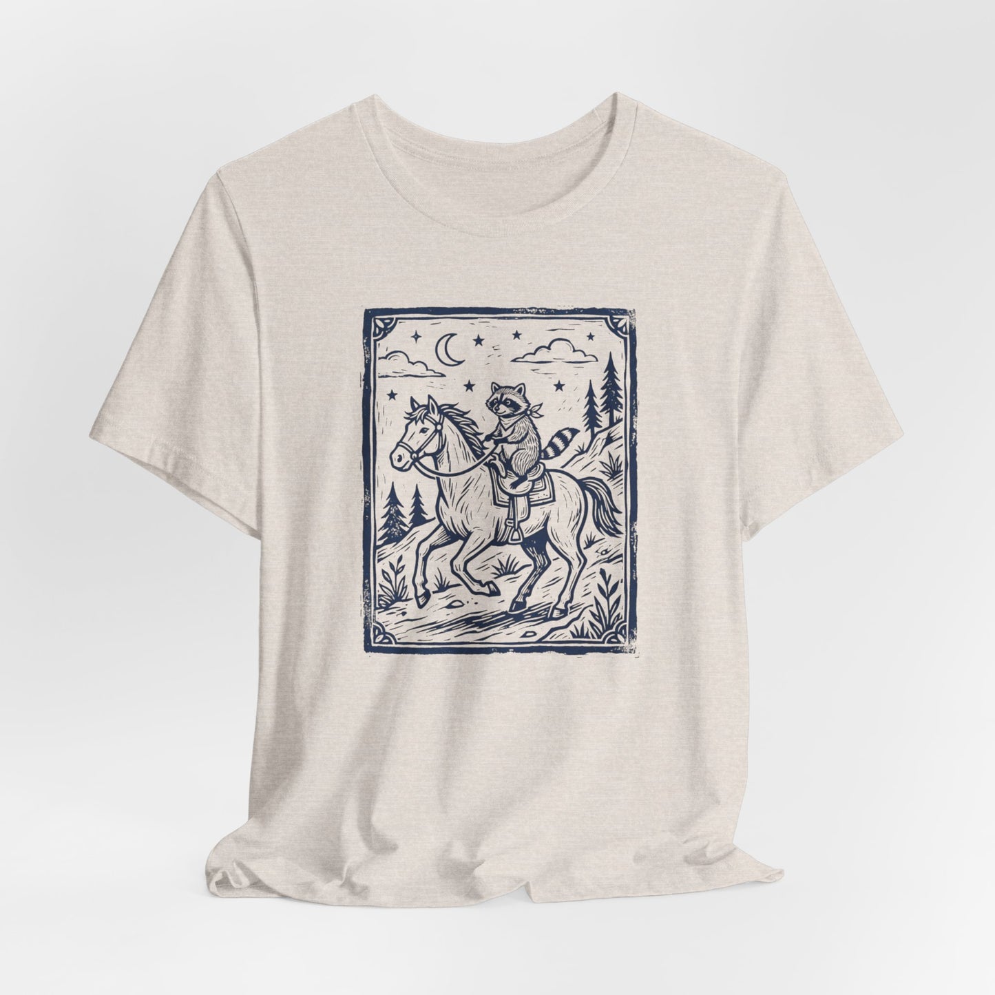 Raccoon Riding Horse T-Shirt