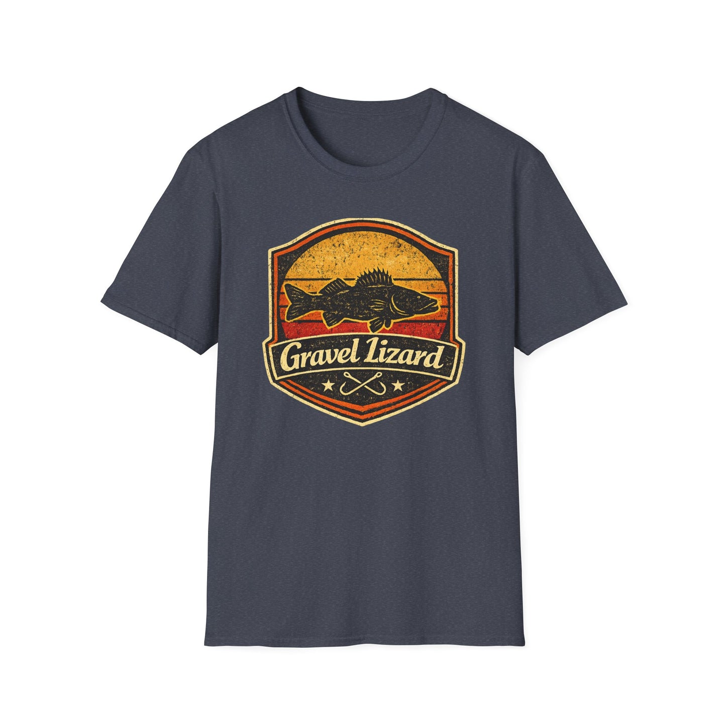 Gravel Lizard Walleye Fishing Shirt
