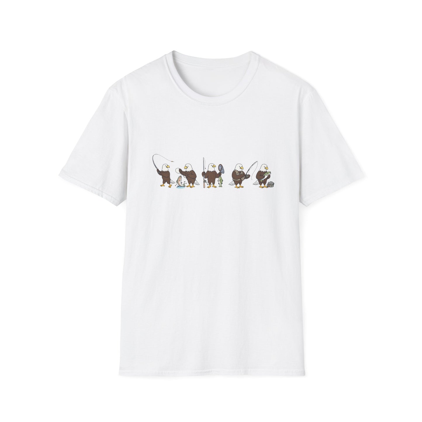 Bald Eagle Fishing Shirt