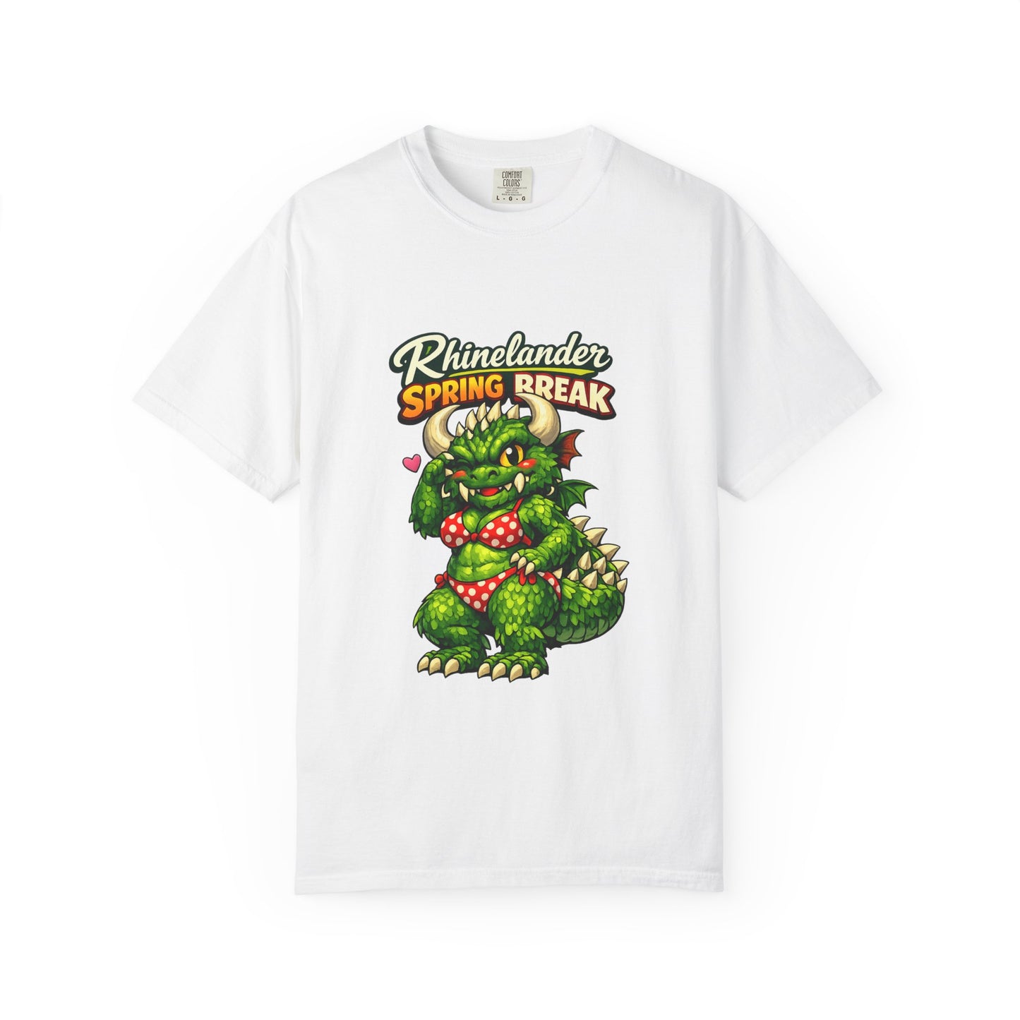 Rhinelander Spring Break Hodag Bikini Shirt – Funny Wisconsin Cryptid Tee