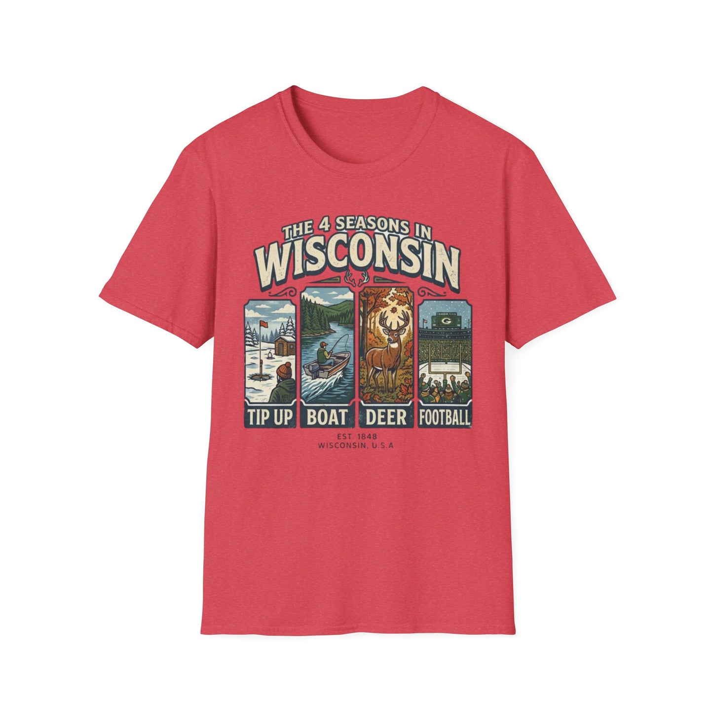 The 4 Seasons in Wisconsin T-Shirt