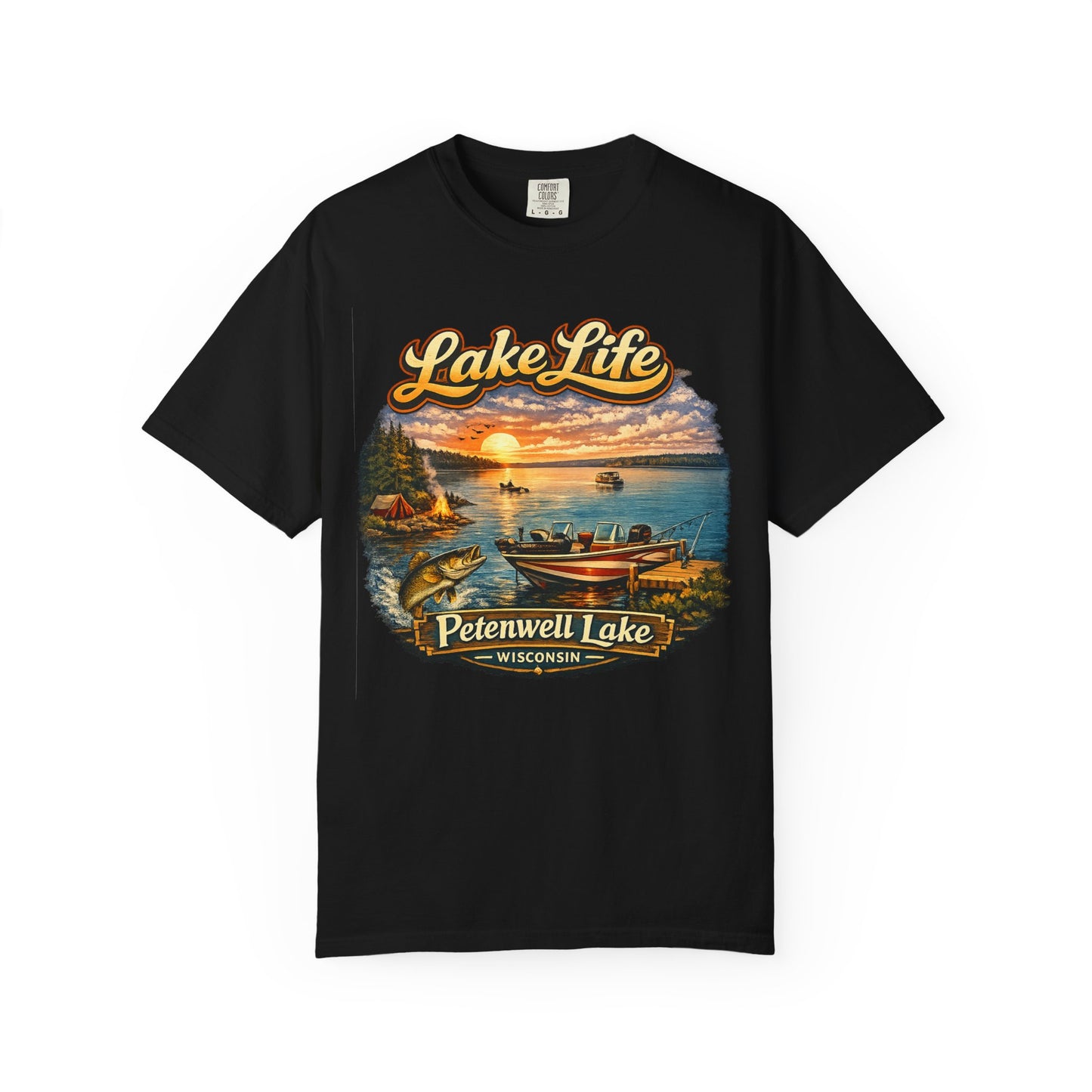 Lake Life T-Shirt – Petenwell Lake Wisconsin Vintage Tee