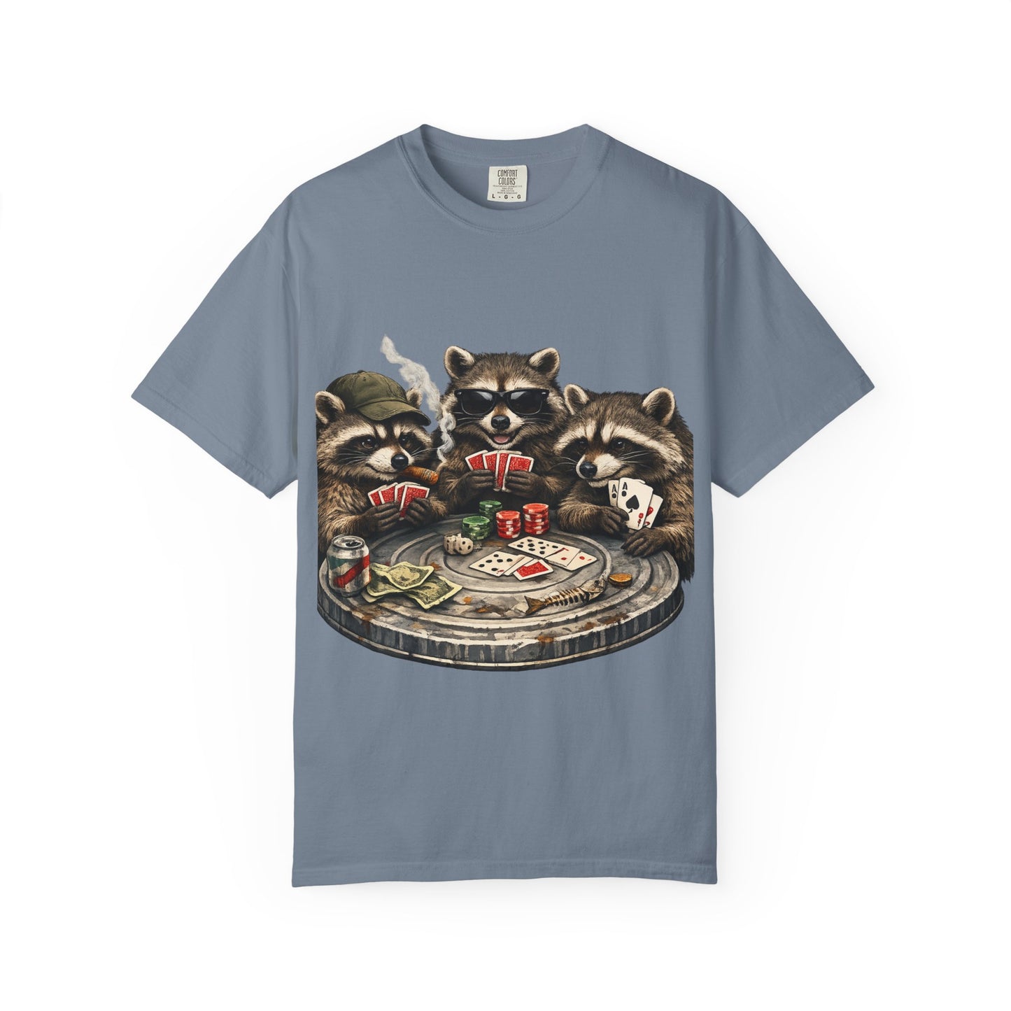 Raccoons Playing Poker T-Shirt