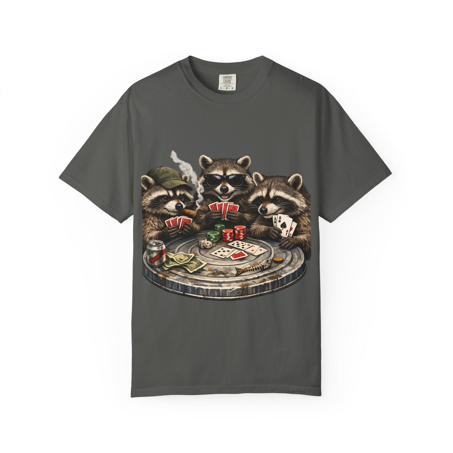 Raccoons Playing Poker T-Shirt