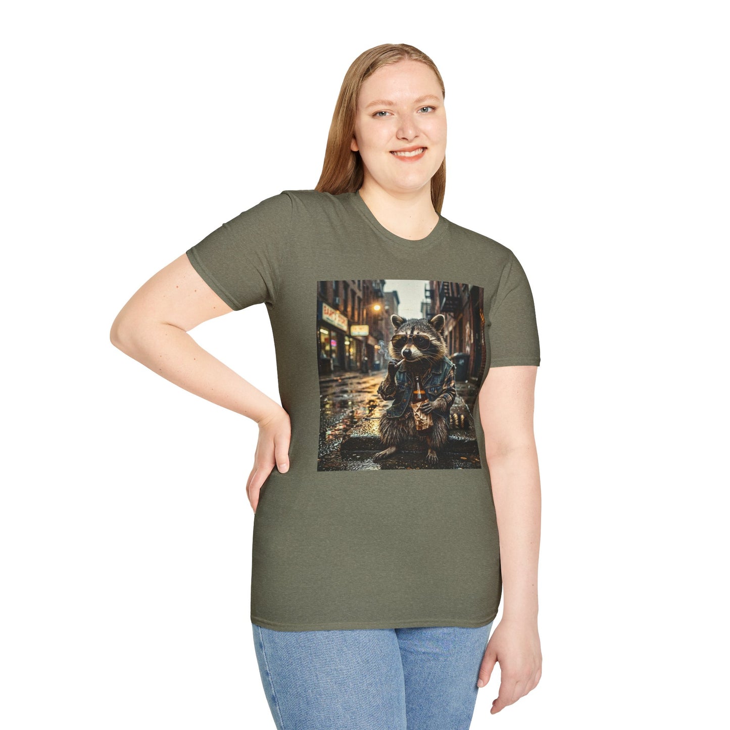 Smoking Raccoon Tee