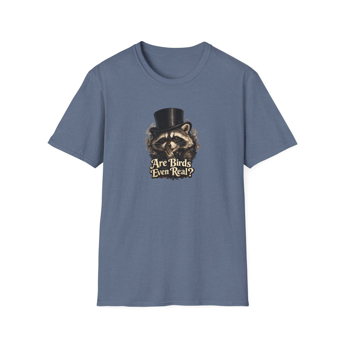 Are Birds Even Real? Raccoon Whisper Conspiracy T-Shirt