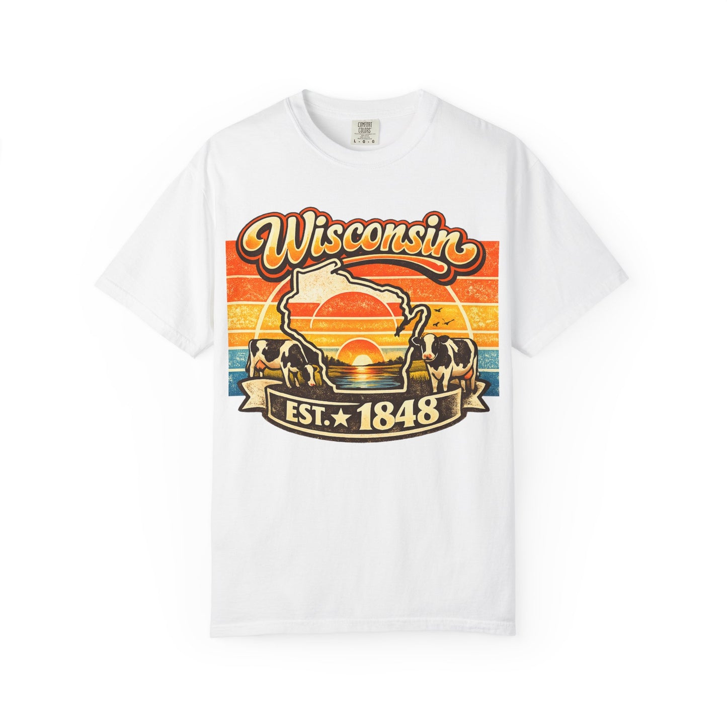 Wisconsin Retro Sunset T-Shirt