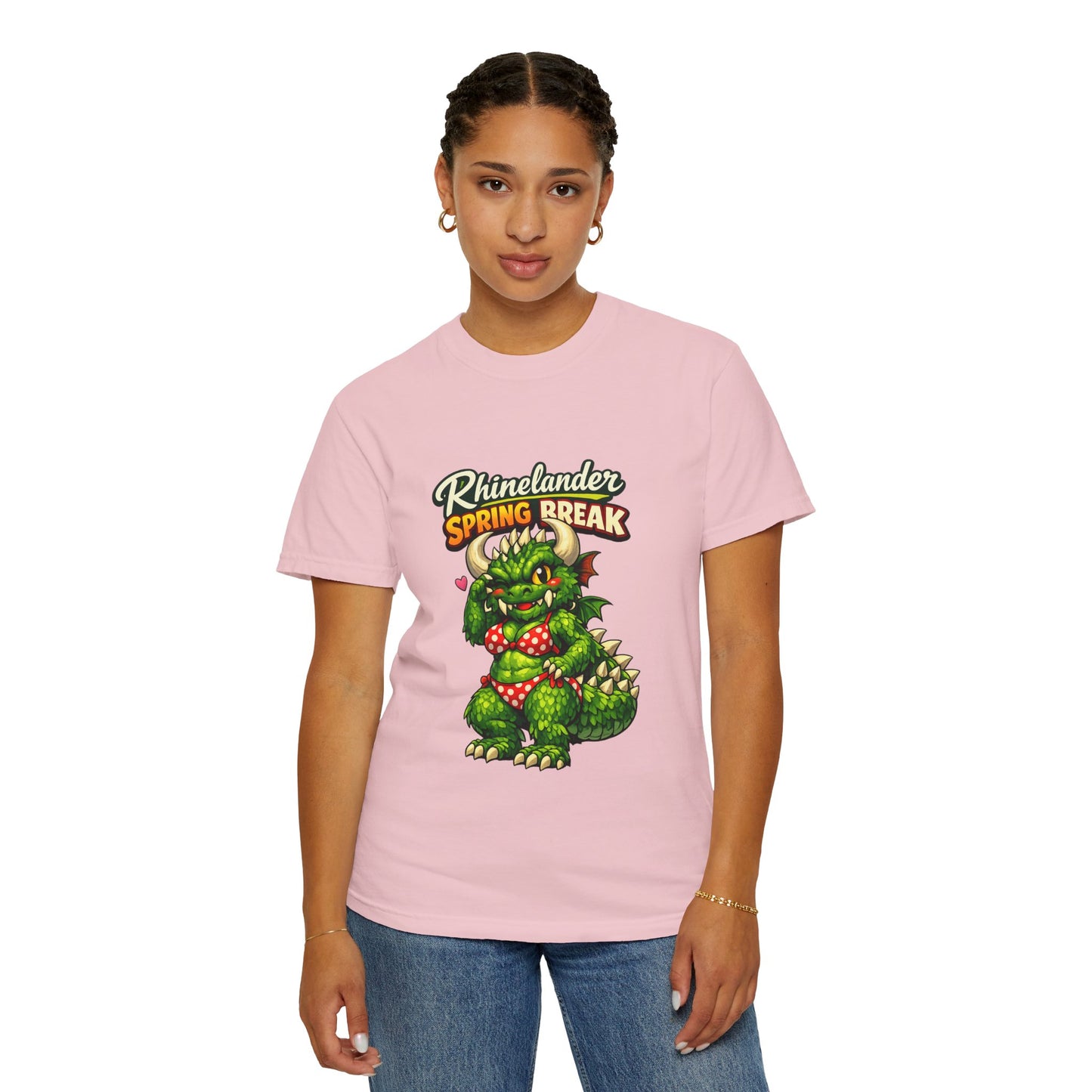 Rhinelander Spring Break Hodag Bikini Shirt – Funny Wisconsin Cryptid Tee