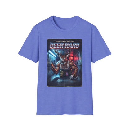Deer Hard T-Shirt — Yippee-Ki-Yay Buckaroo Parody T-Shirt