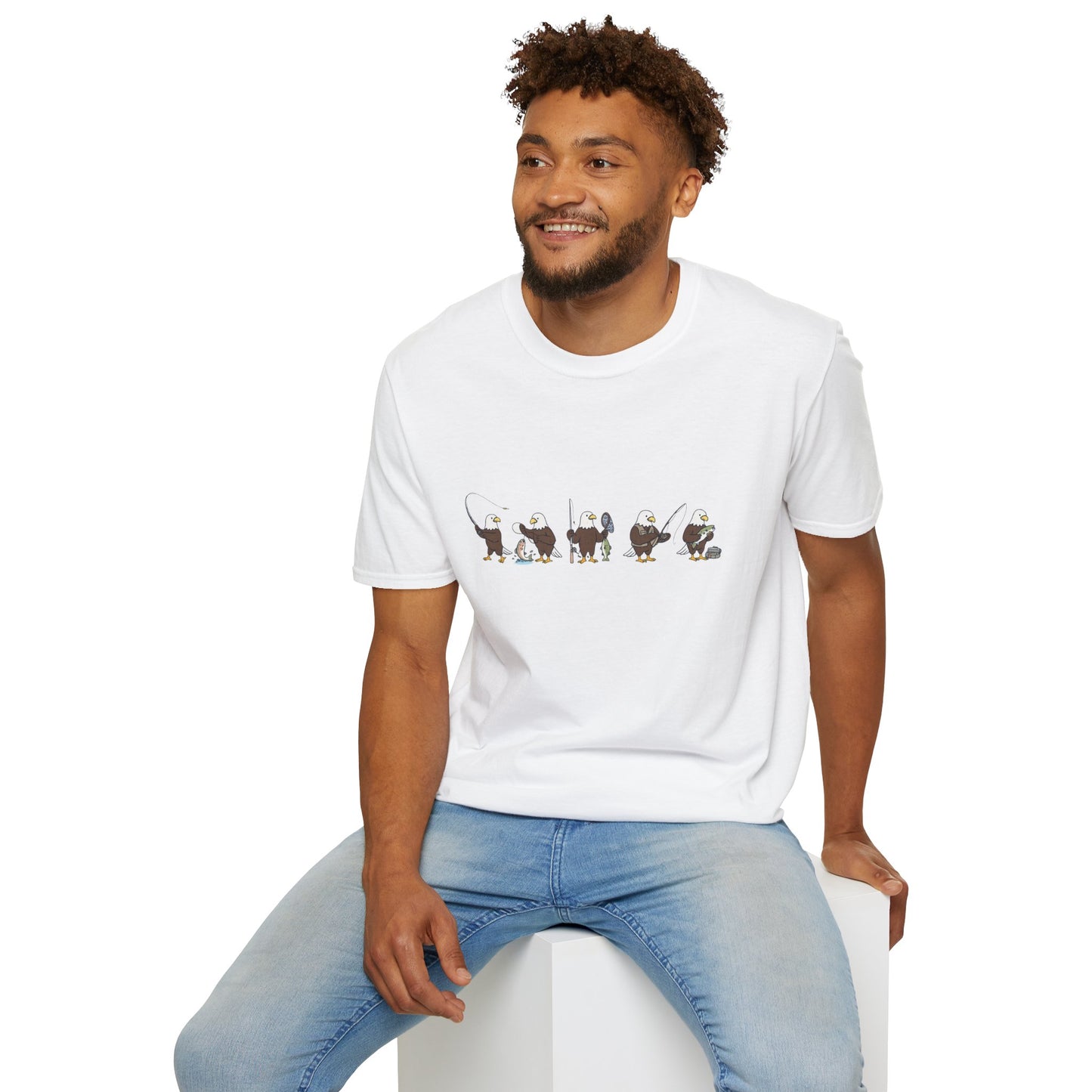 Bald Eagle Fishing Shirt