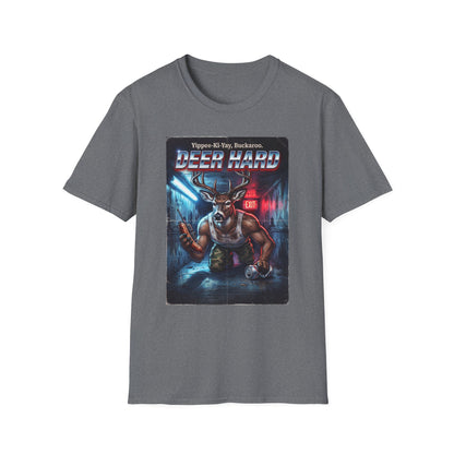 Deer Hard T-Shirt — Yippee-Ki-Yay Buckaroo Parody T-Shirt