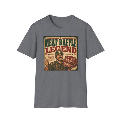Meat Raffle Legend T-Shirt — Retro Wisconsin Bar Humor Tee