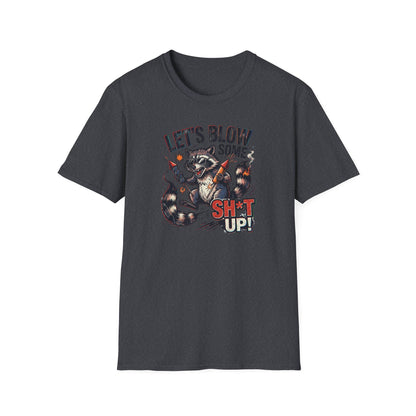 Let’s Blow Some Sh*t Up Raccoon 4th of July Shirt – Funny Patriotic Fireworks Tee*