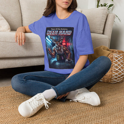 Deer Hard T-Shirt — Yippee-Ki-Yay Buckaroo Parody T-Shirt