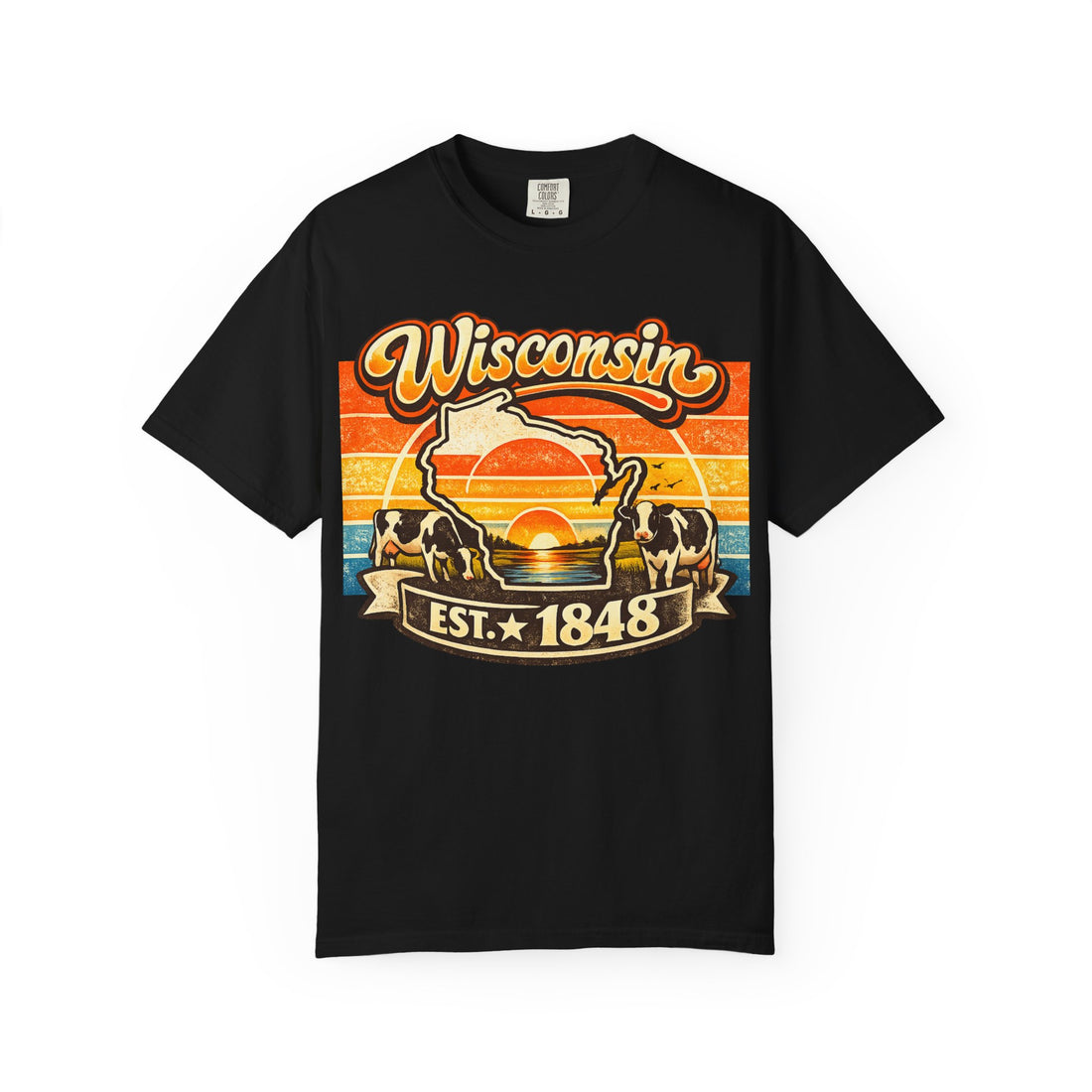 Wisconsin Retro Sunset T-Shirt