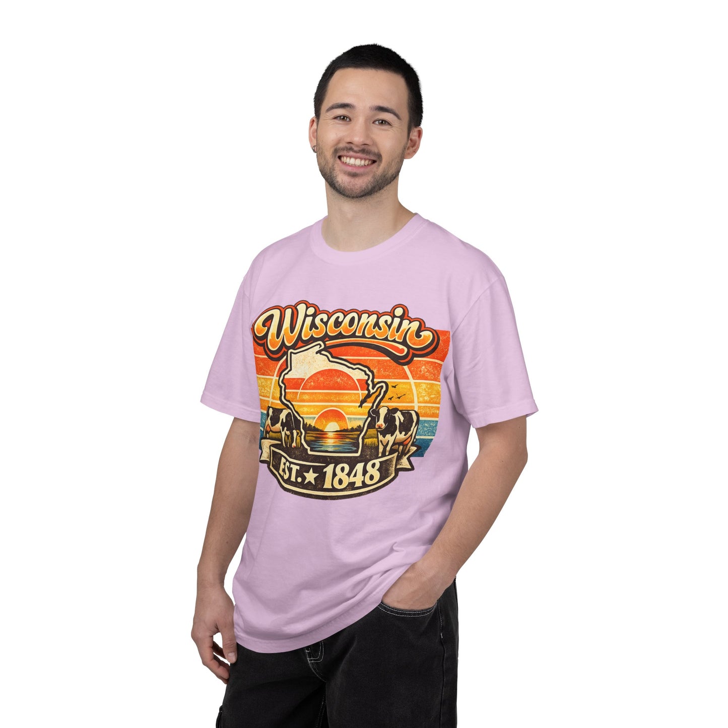 Wisconsin Retro Sunset T-Shirt