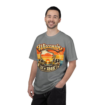 Wisconsin Retro Sunset T-Shirt