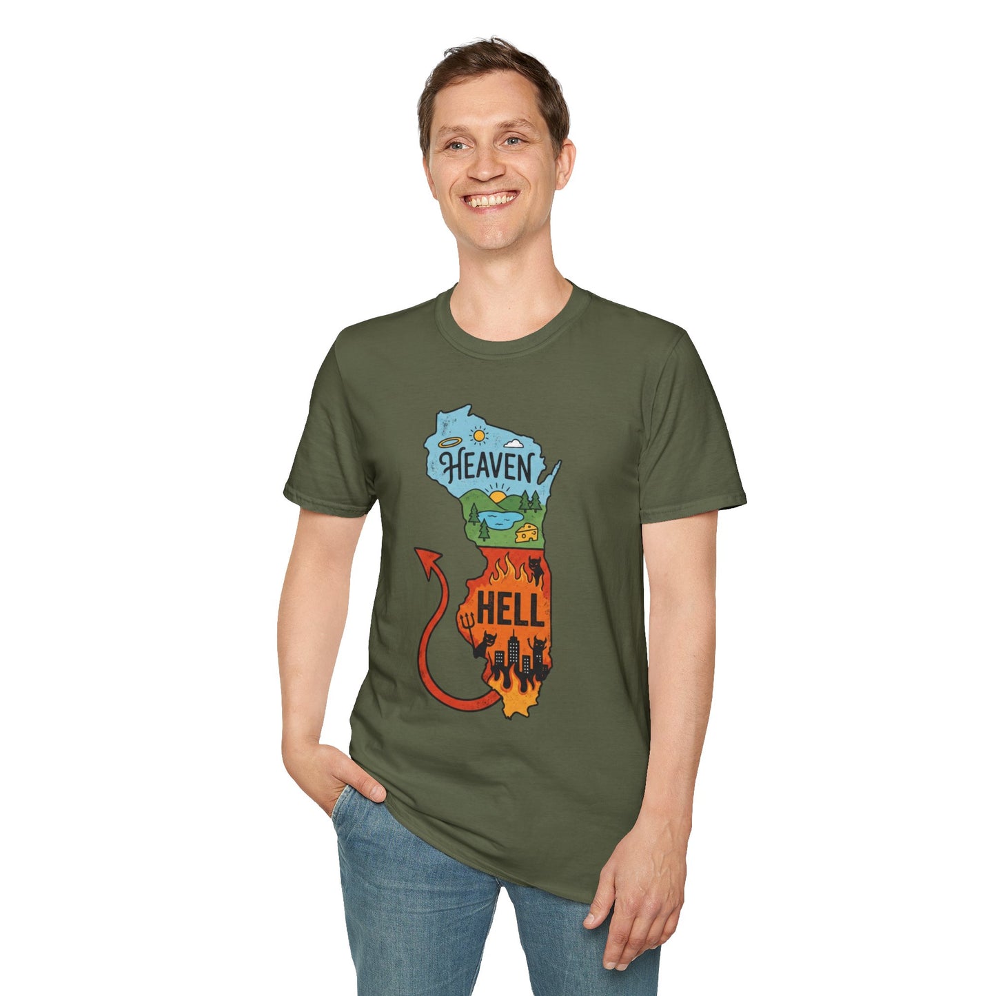 Wisconsin Heaven Illinois Hell Shirt