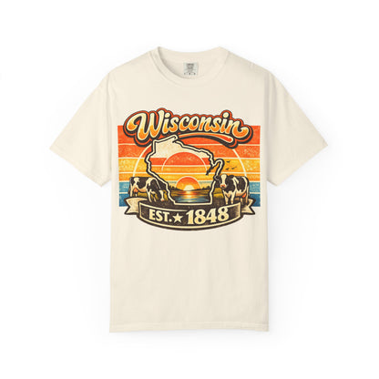 Wisconsin Retro Sunset T-Shirt