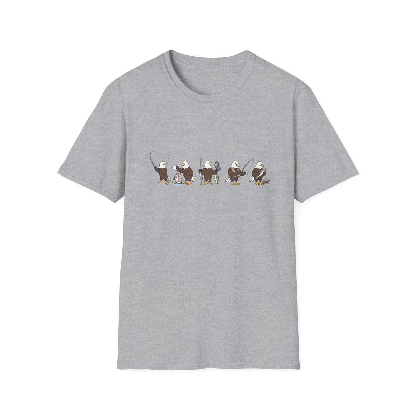 Bald Eagle Fishing Shirt