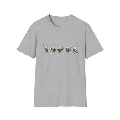 Bald Eagle Fishing Shirt
