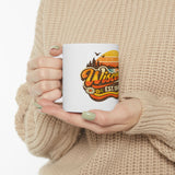 Wisconsin Retro Sunrise Ceramic Mug