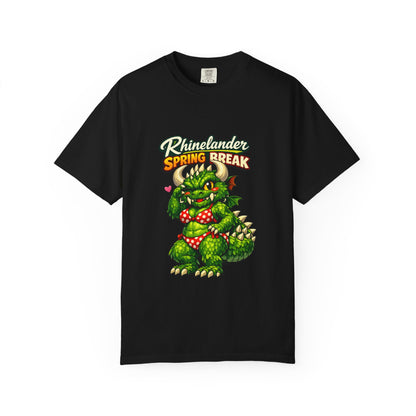 Rhinelander Spring Break Hodag Bikini Shirt – Funny Wisconsin Cryptid Tee