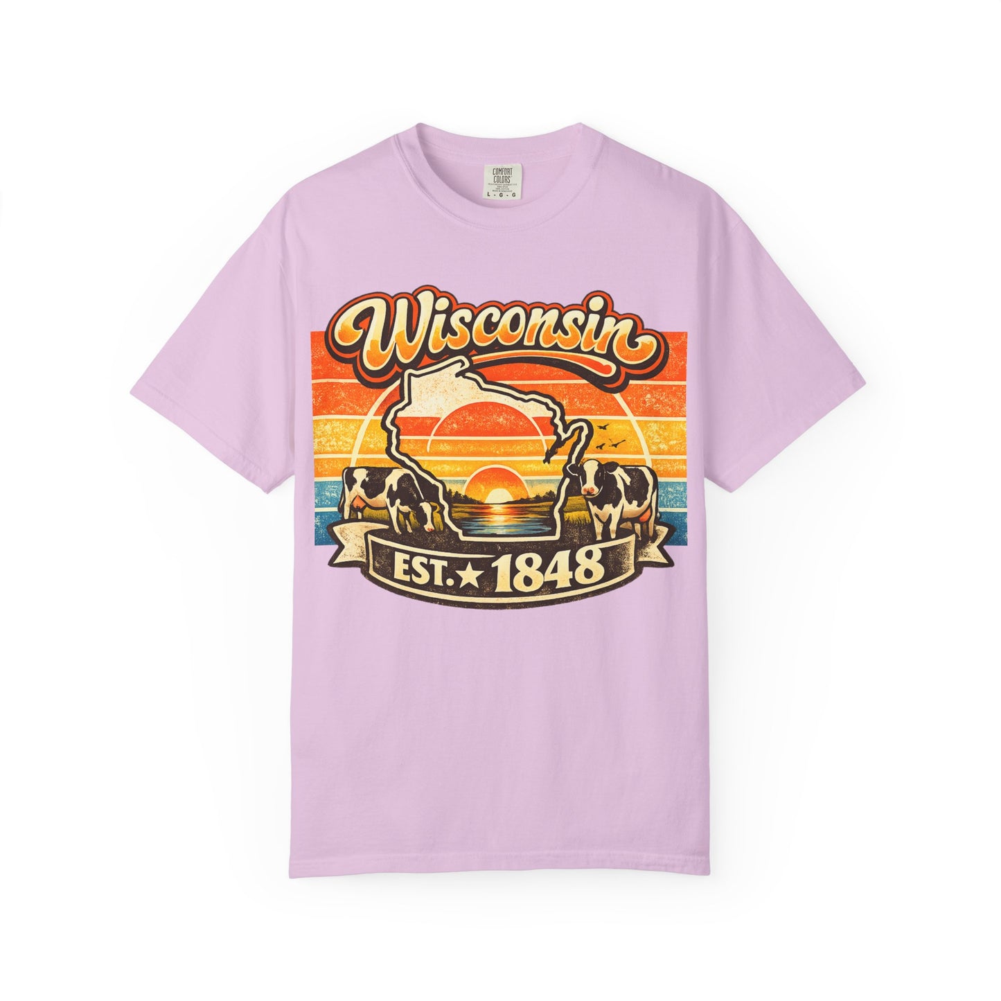 Wisconsin Retro Sunset T-Shirt