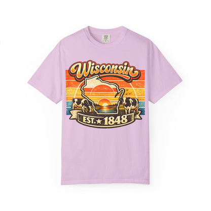Wisconsin Retro Sunset T-Shirt
