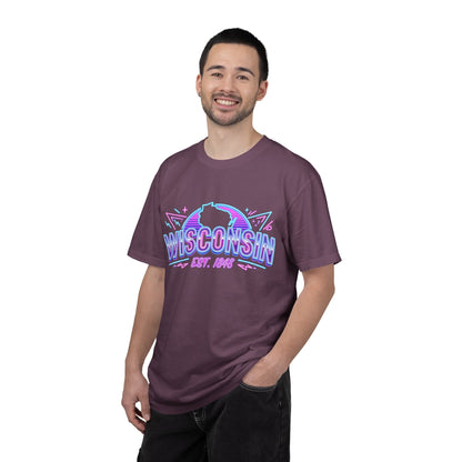 Wisconsin Retro Neon T-Shirt