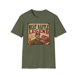 Meat Raffle Legend T-Shirt — Retro Wisconsin Bar Humor Tee