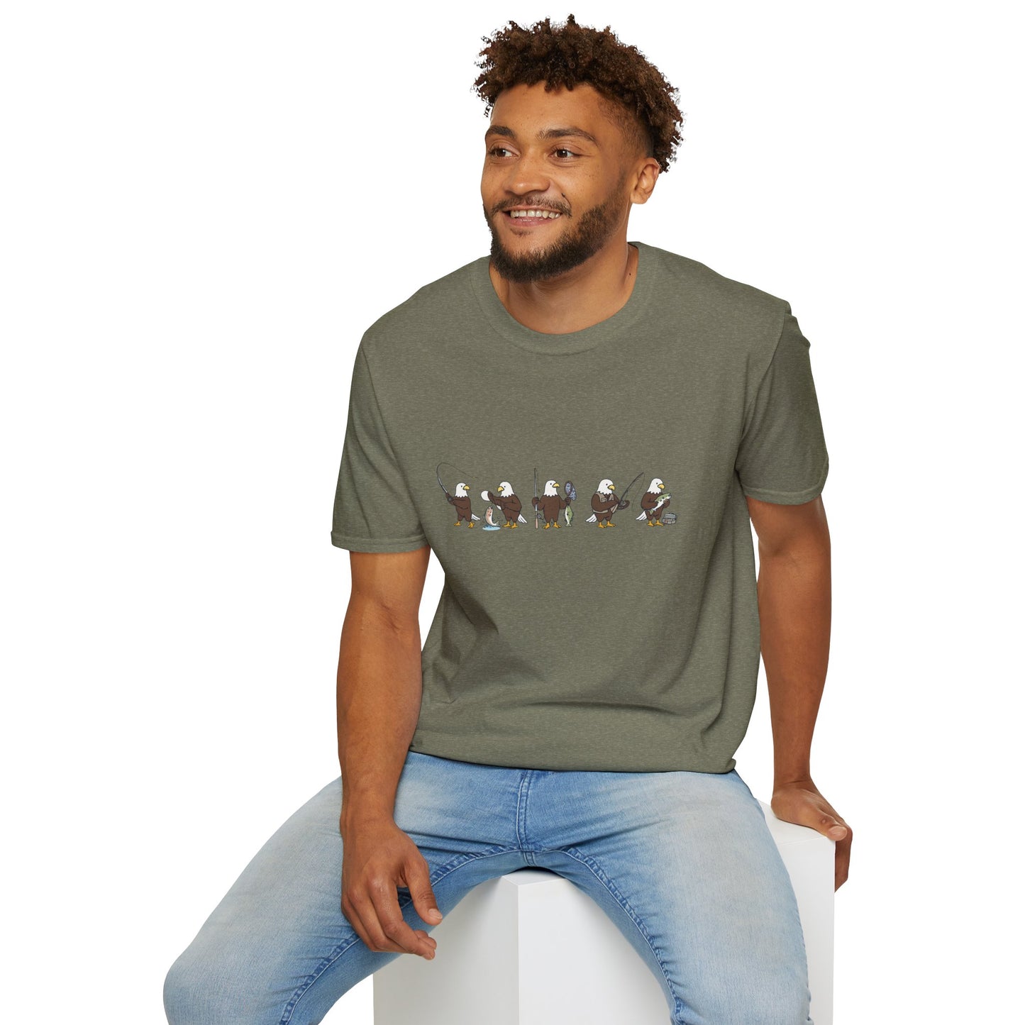Bald Eagle Fishing Shirt