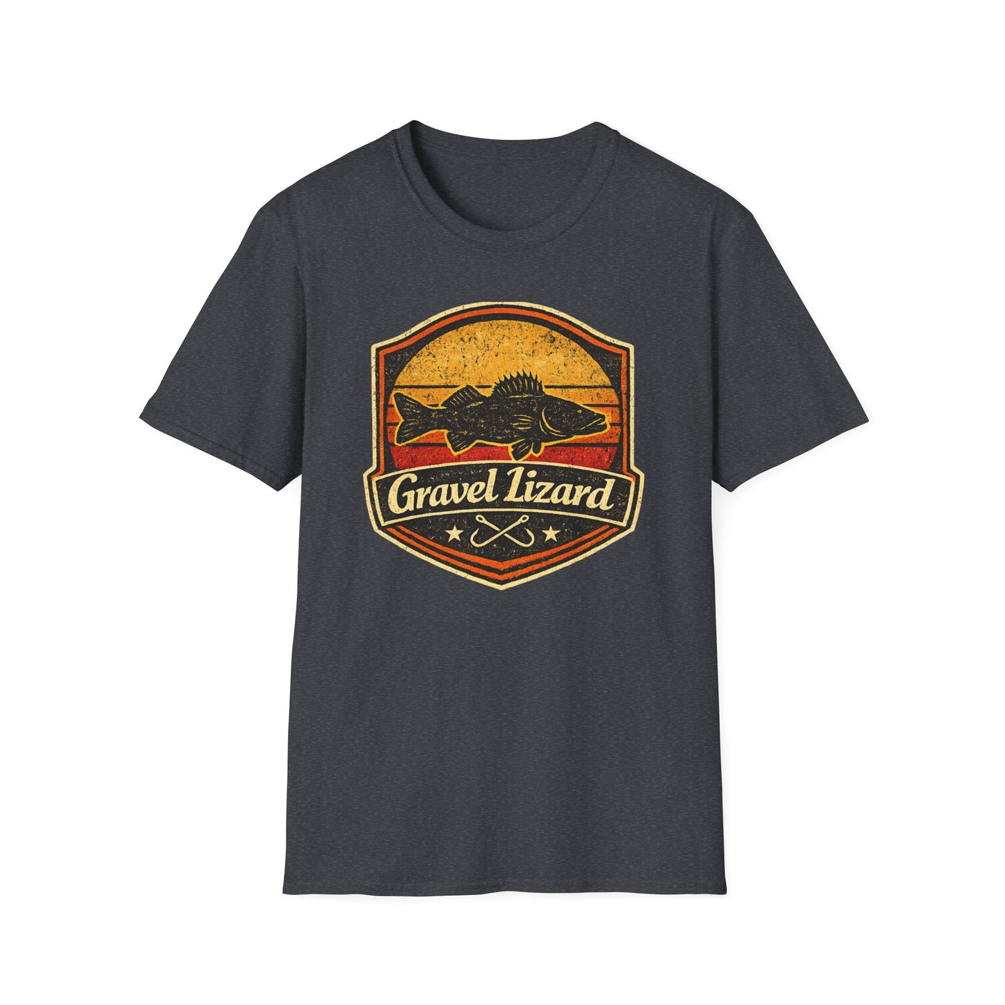 Gravel Lizard Walleye Fishing Shirt