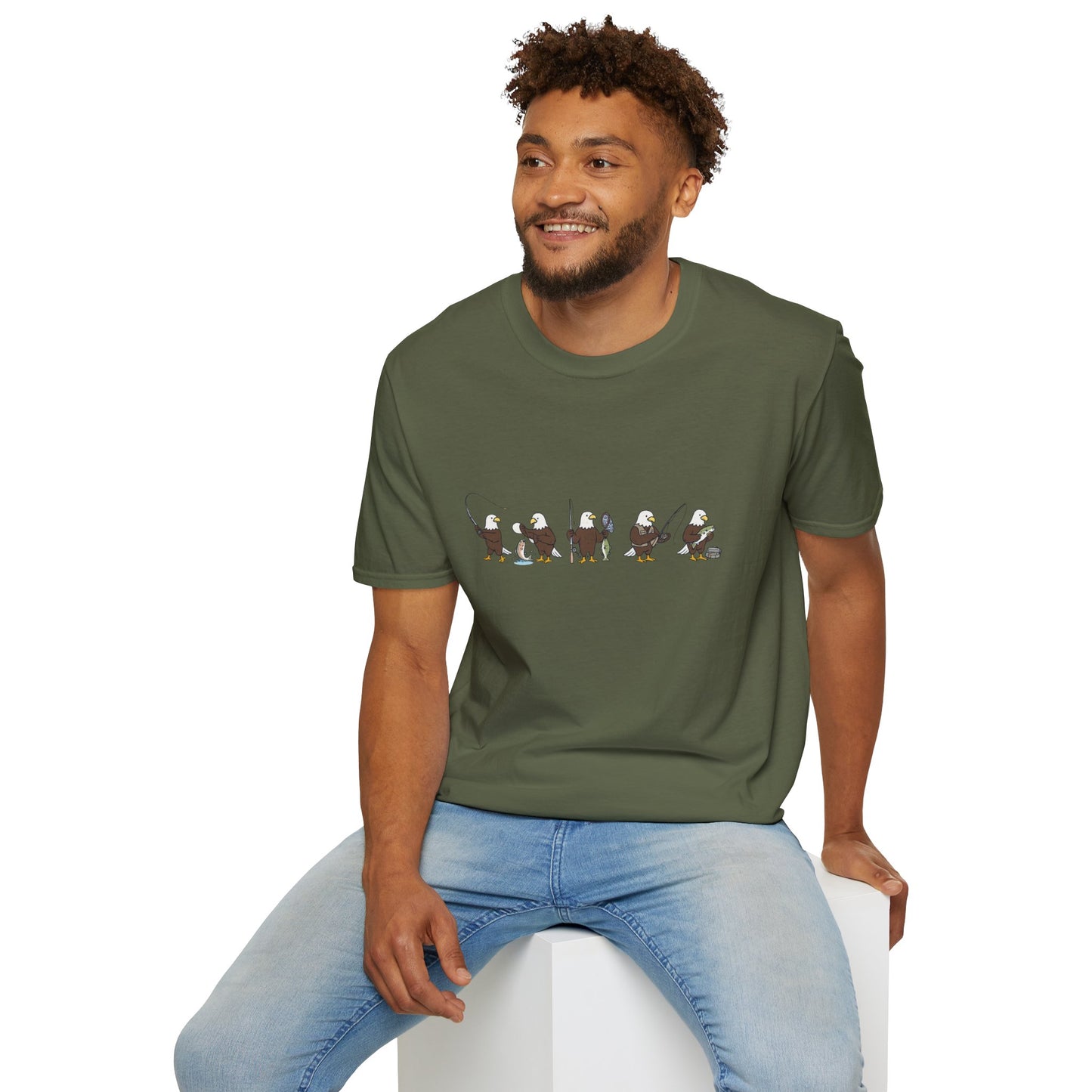 Bald Eagle Fishing Shirt