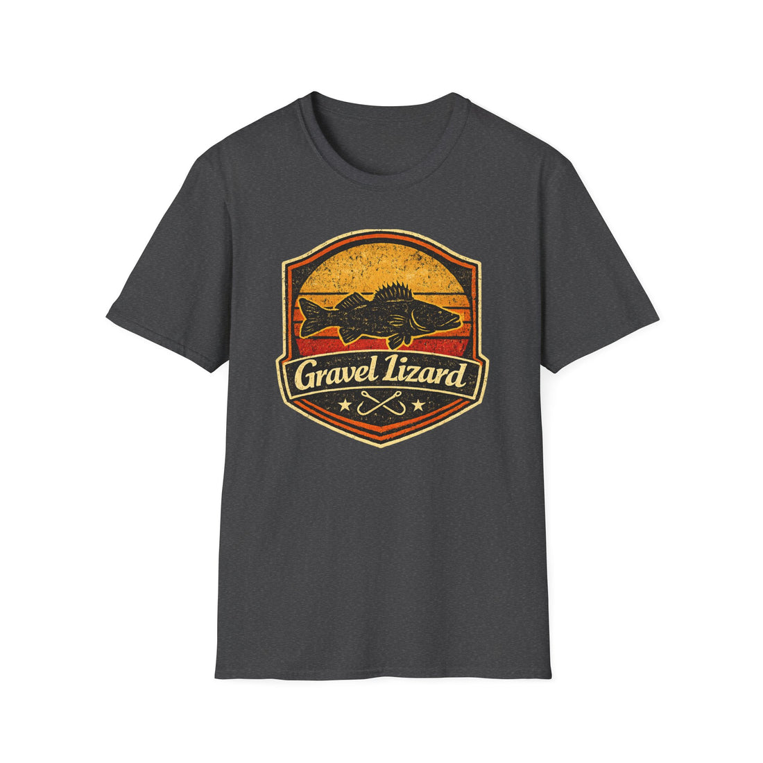 Gravel Lizard Walleye Fishing Shirt