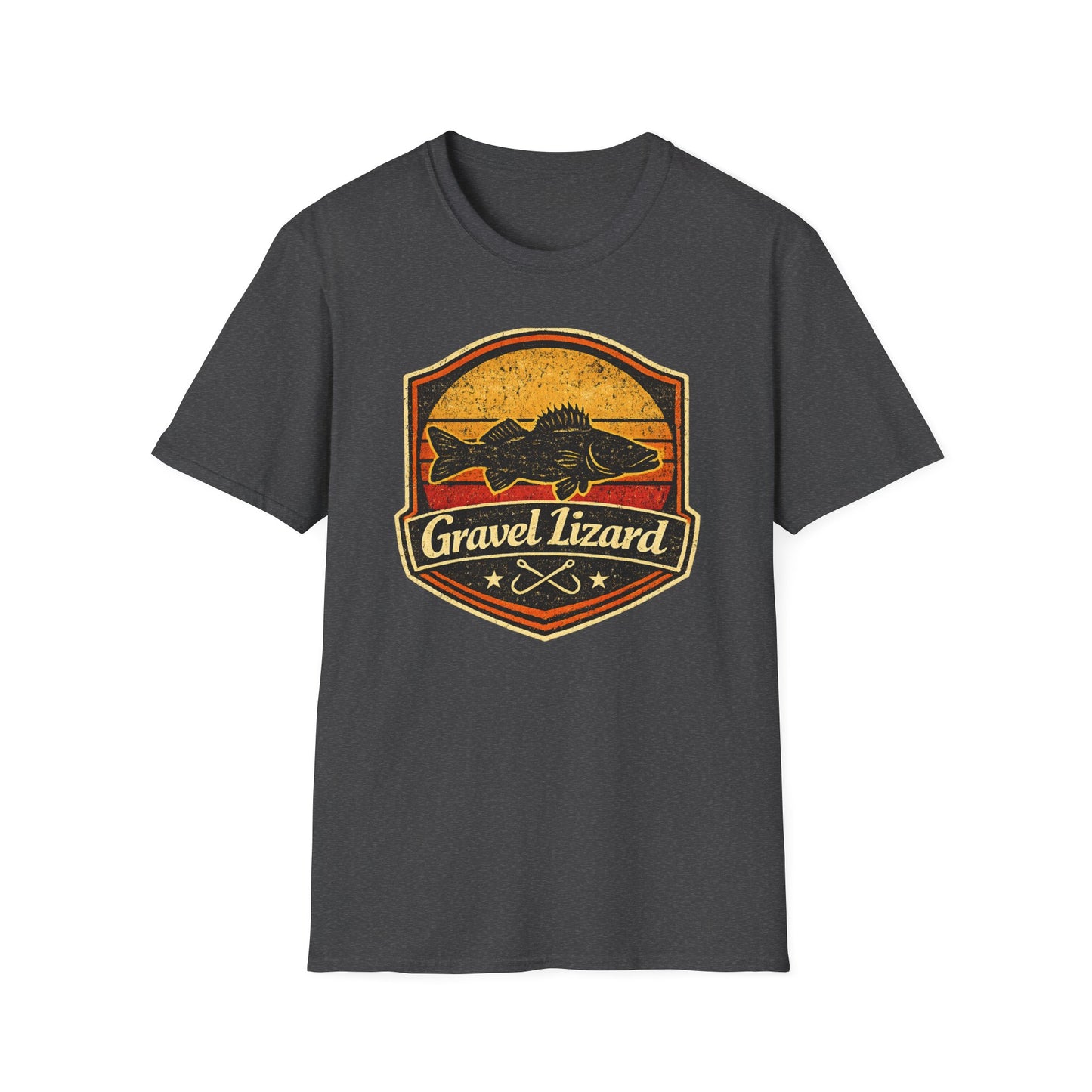 Gravel Lizard Walleye Fishing Shirt