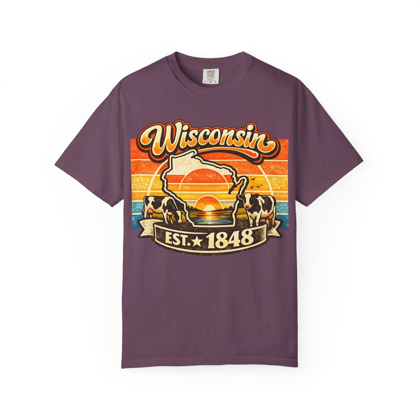 Wisconsin Retro Sunset T-Shirt