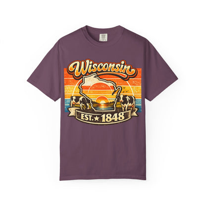 Wisconsin Retro Sunset T-Shirt