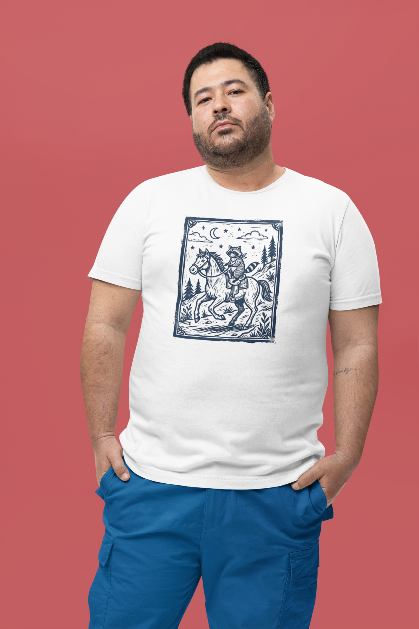 Raccoon Riding Horse T-Shirt