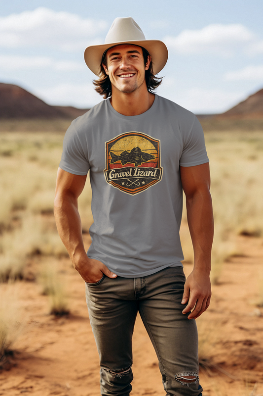 Gravel Lizard Walleye Fishing Shirt