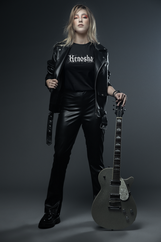 Kenosha Heavy Metal Gothic T-Shirt | Wisconsin Metalcore Style Tee | Black Graphic Shirt