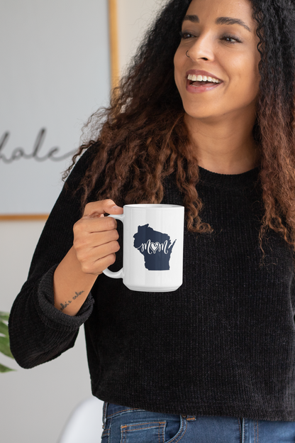 Wisconsin Mom Ceramic Mug
