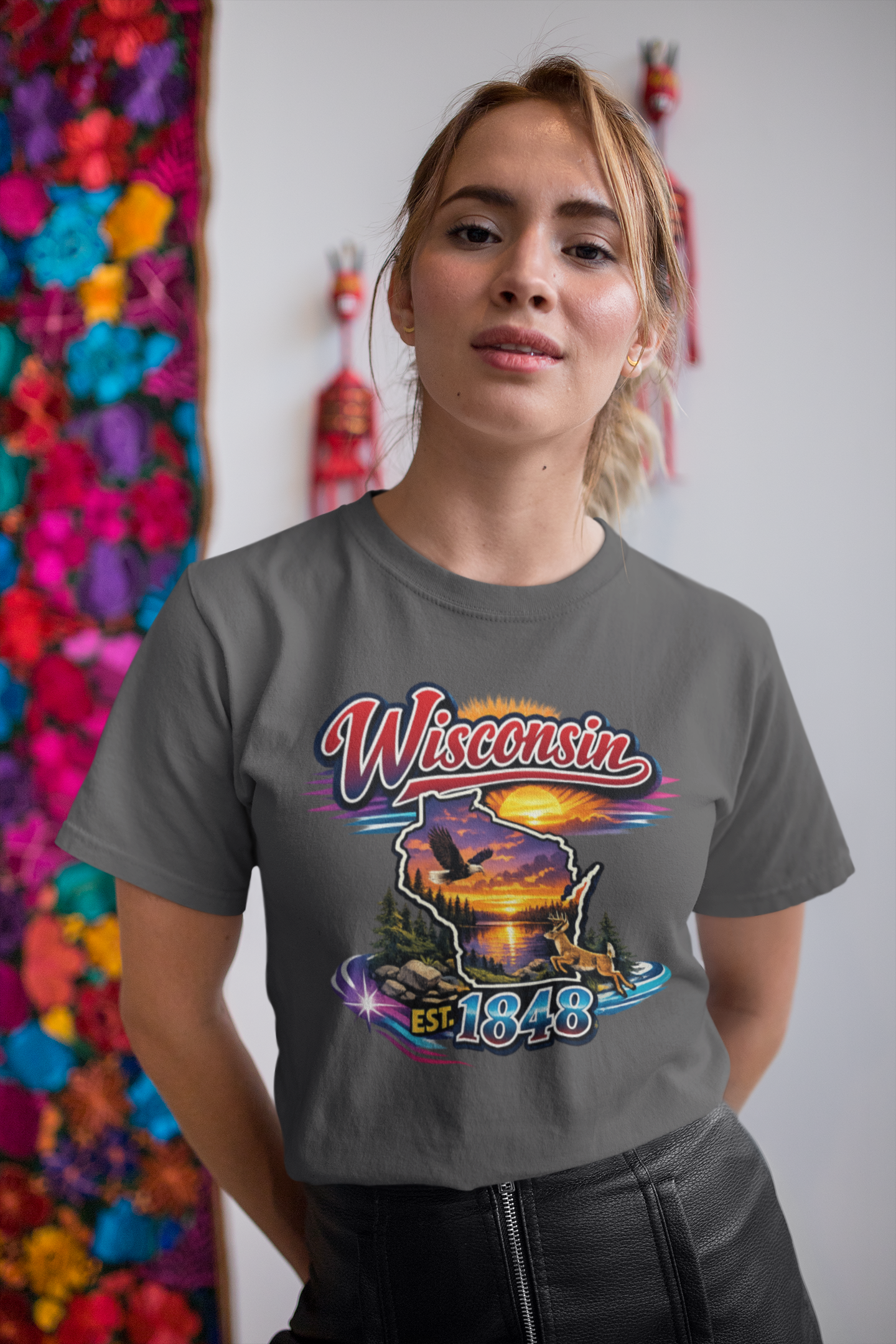 Wisconsin Sunset Scenic T-Shirt