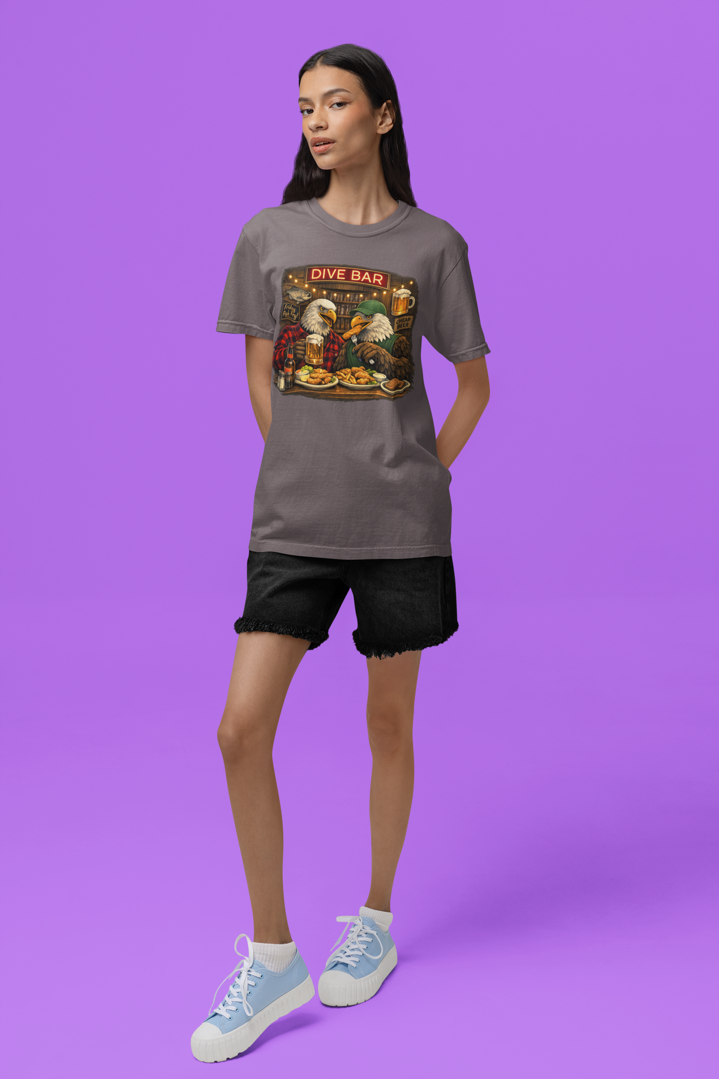 Dive Bar Eagles Fish Fry Tee