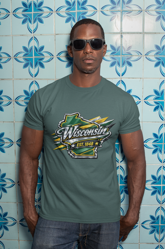 Wisconsin EST. 1848 Bold Shield T-Shirt